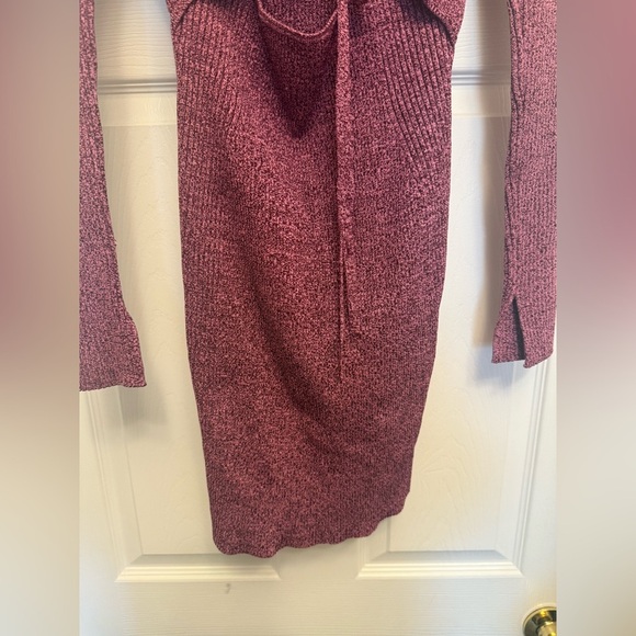 Jonathan Simkhai Womens Danika Cut Out Long Sleeve Marled Midi Dress Small B4HP - Picture 5 of 9